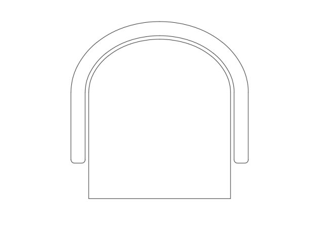 Free Chair top view CAD Block – DWG, DXF, PDF Format