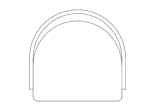 Free Chair top view CAD Block – DWG, DXF, PDF Format