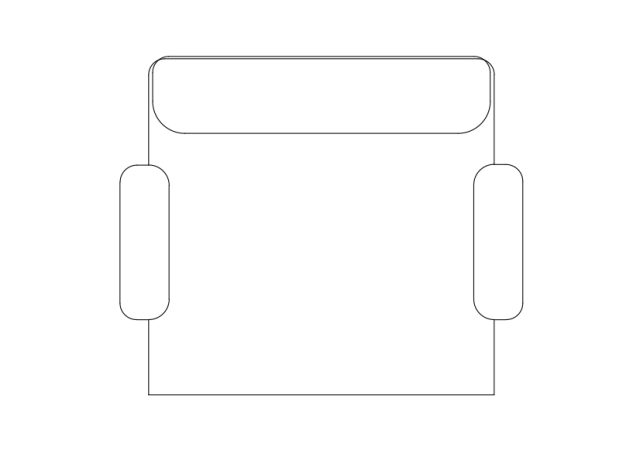 Free Chair top view CAD Block – DWG, DXF, PDF Format