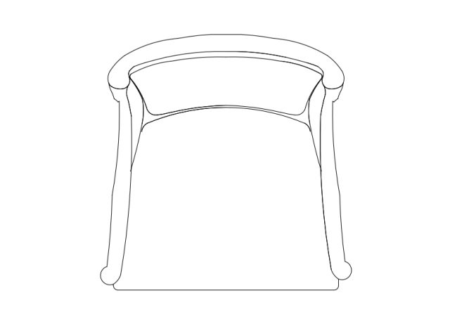 Free Chair top view CAD Block – DWG, DXF, PDF Format