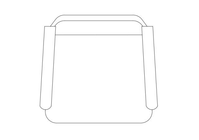 Free Chair top view CAD Block – DWG, DXF, PDF Format