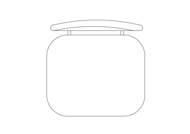Free Chair top view CAD Block – DWG, DXF, PDF Format