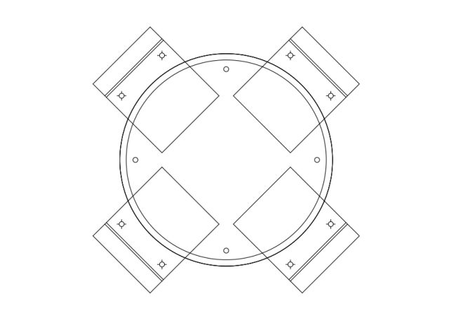 Free Chairs & Dining table set-up top view CAD Block – DWG, DXF, PDF Format