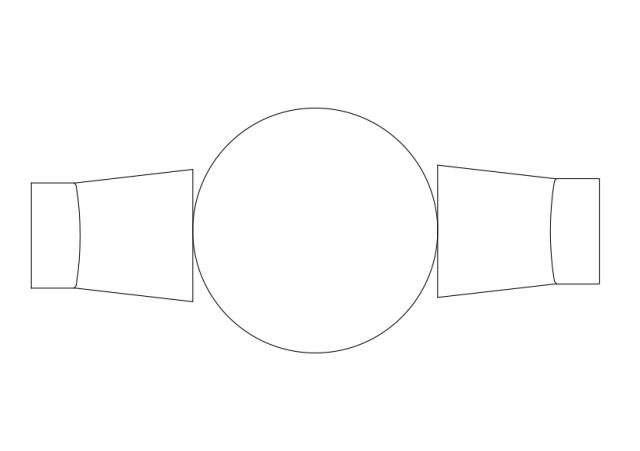 Free Chairs & Dining table set-up top view CAD Block – DWG, DXF, PDF Format