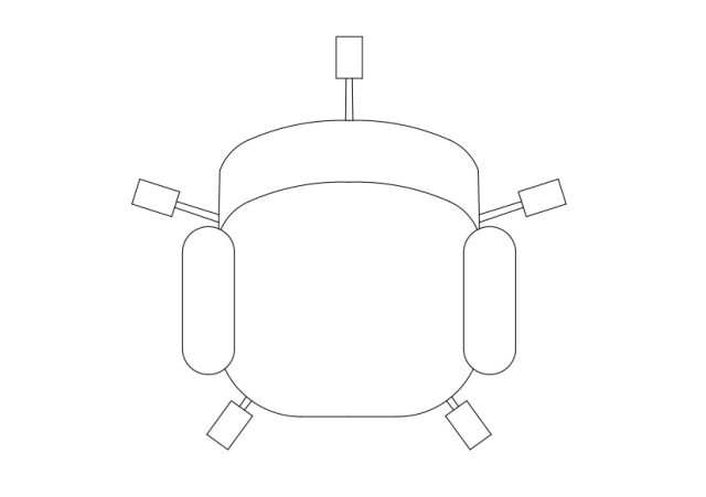 Free Office Chair top view CAD Block – DWG, DXF, PDF Format
