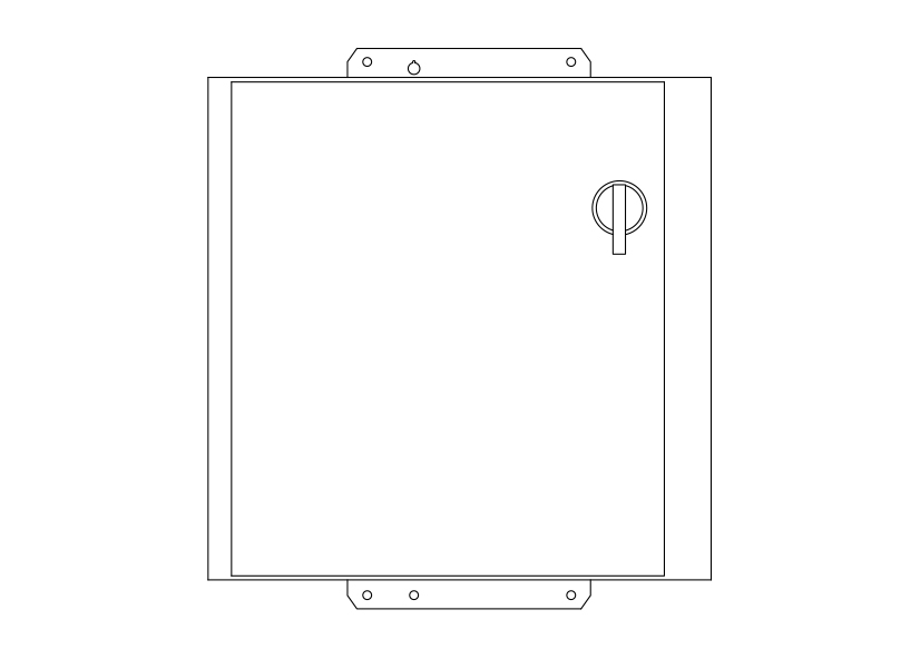 Free Distribution Board Elevation CAD Block – DWG, DXF, PDF Format