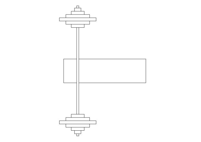 Free Gym Equipment Top View CAD Block – DWG, DXF, PDF Format