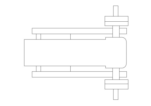 Free Gym Equipment Top View CAD Block – DWG, DXF, PDF Format