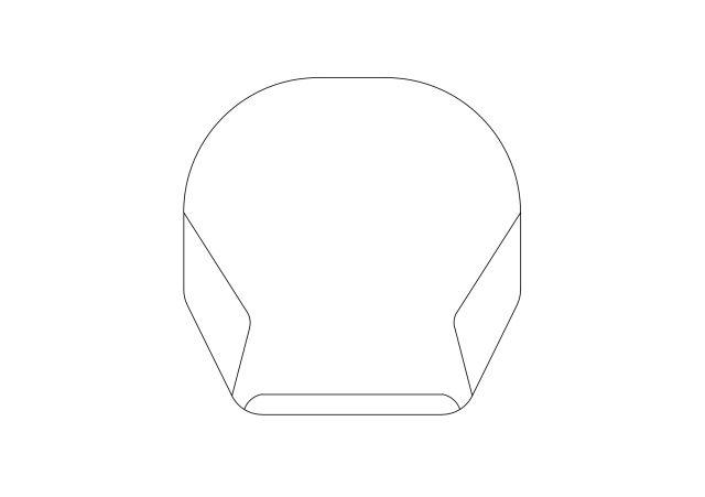 Free Chair top view CAD Block – DWG, DXF, PDF Format
