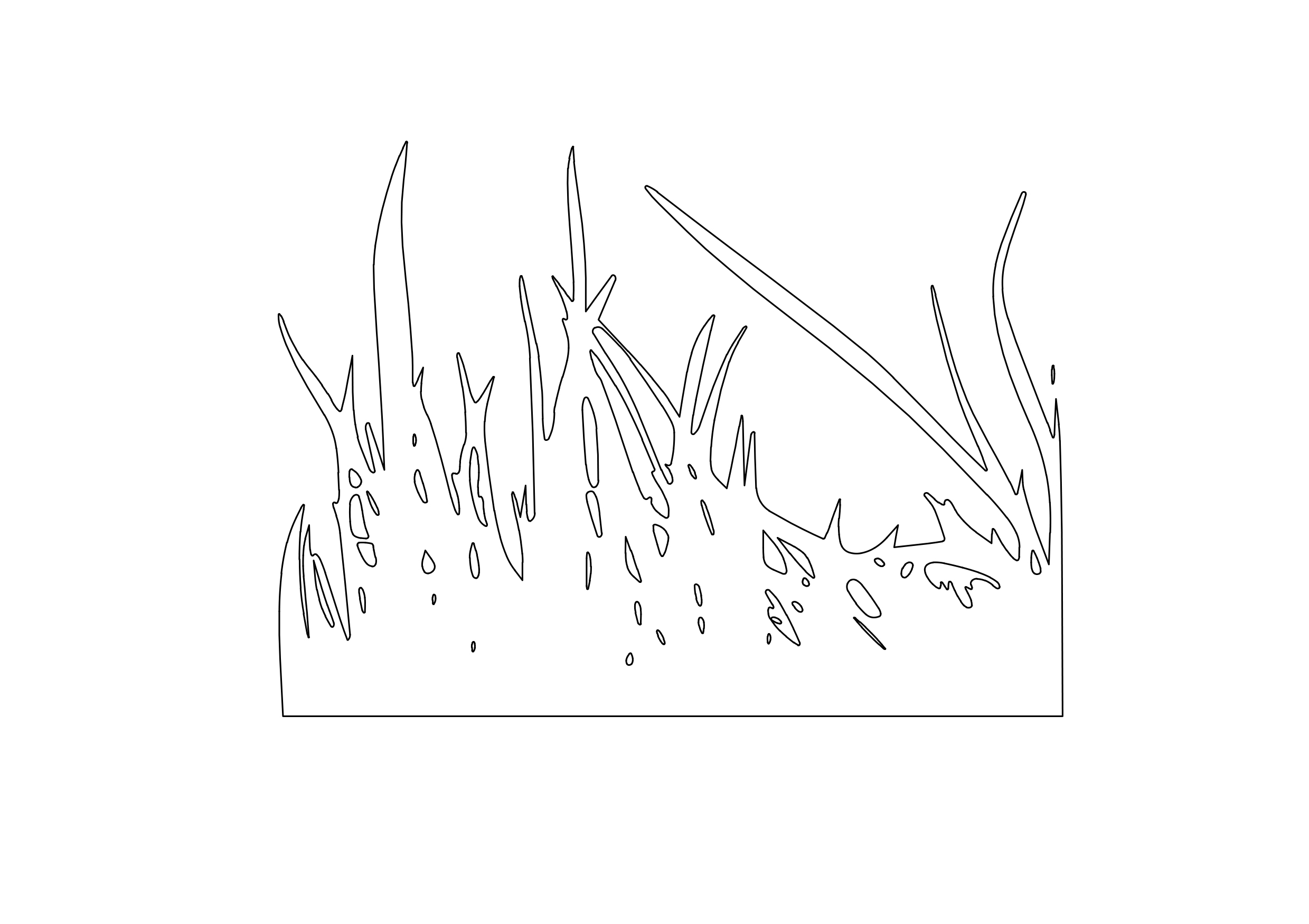 Free Grass Elevation CAD Block – DWG, DXF, PDF Format