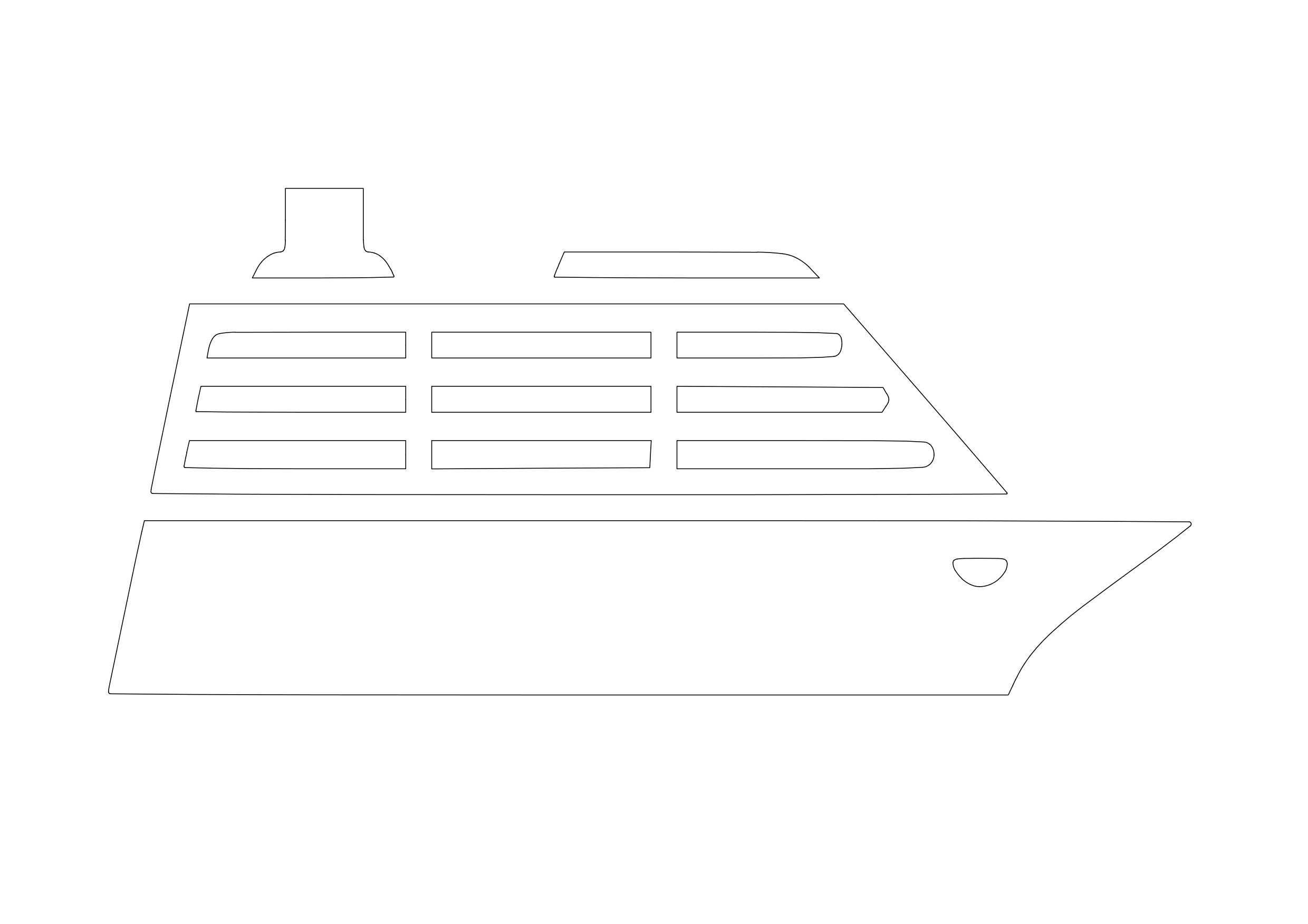 Free Cruise Ship Symbol CAD Block Icon – DWG, DXF, PDF Format