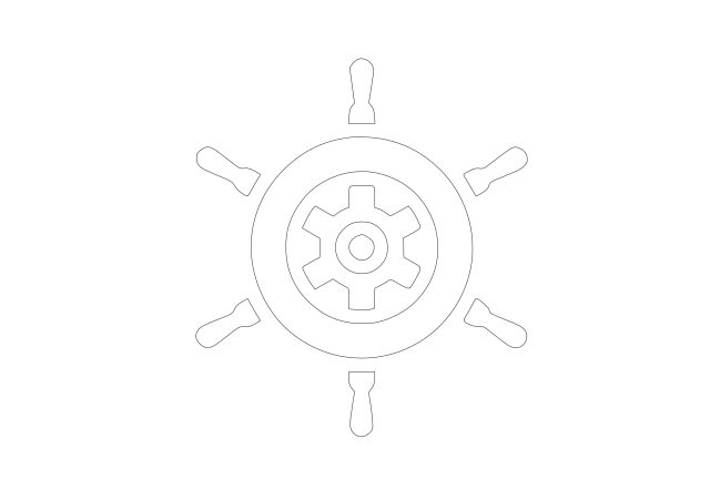 Free Wheel Symbol CAD Block Icon – DWG, DXF, PDF Format