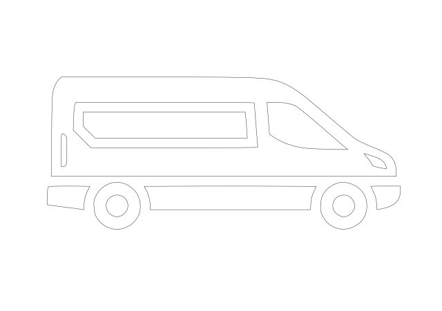 Free Minivan Symbol CAD Block Icon – DWG, DXF, PDF Format