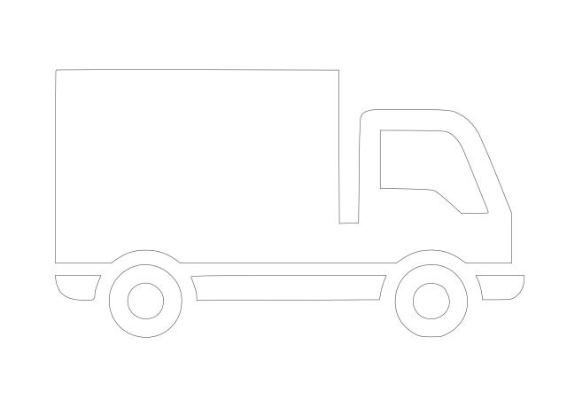 Free Truck Symbol CAD Block Icon – DWG, DXF, PDF Format