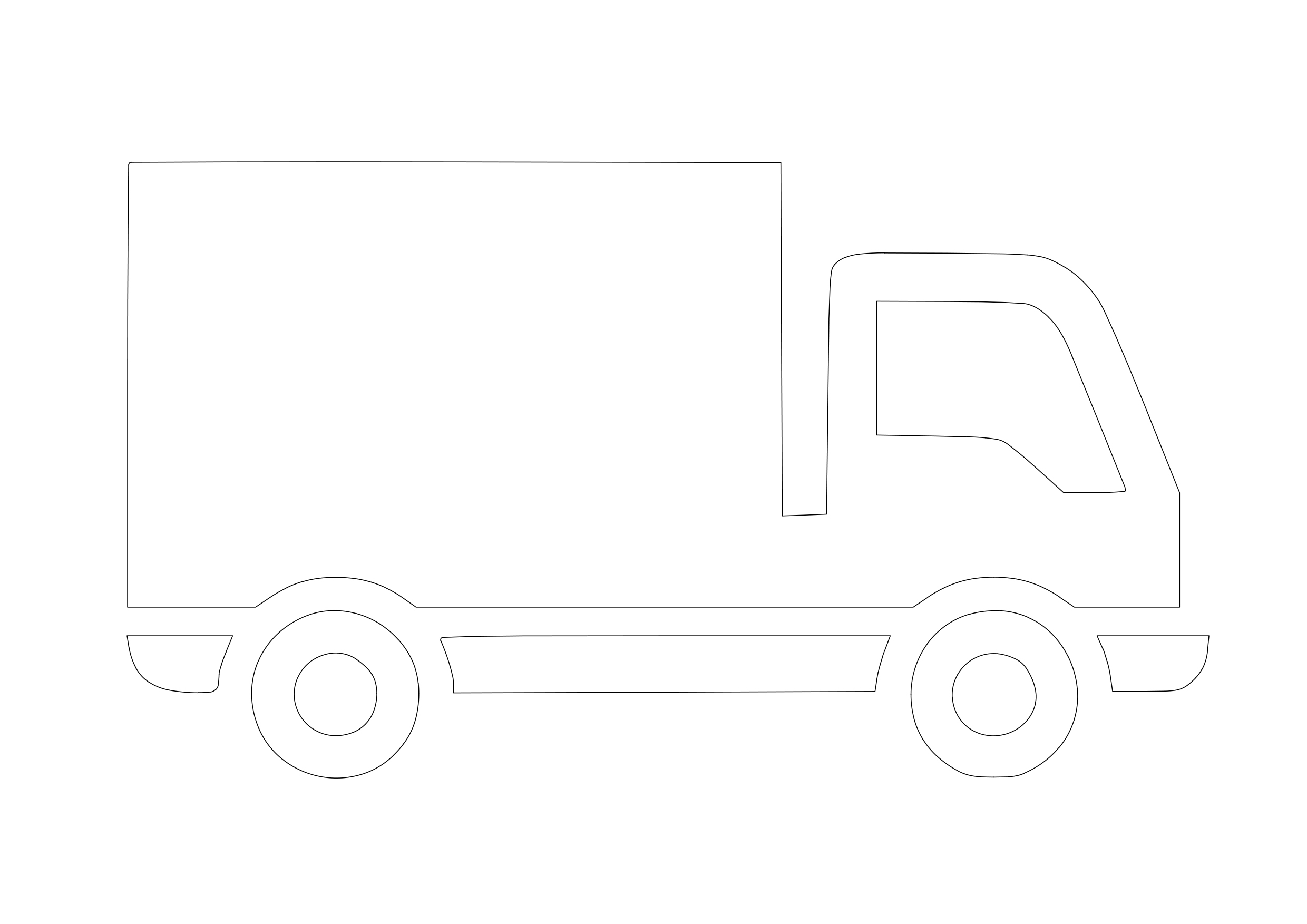 Free Truck Symbol CAD Block Icon – DWG, DXF, PDF Format