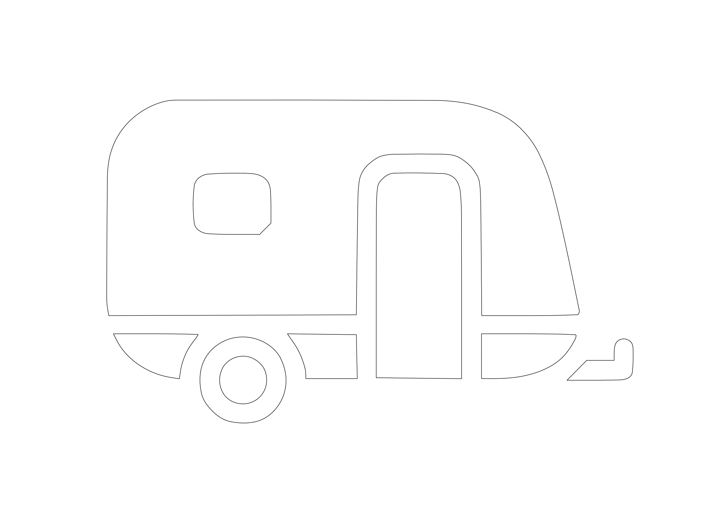 Free Trailer Symbol CAD Block Icon – DWG, DXF, PDF Format