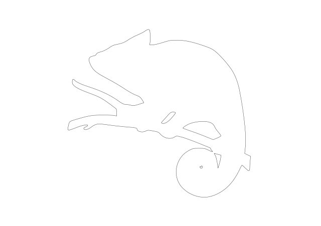 Free Chameleon CAD Block – DWG, DXF, PDF Format