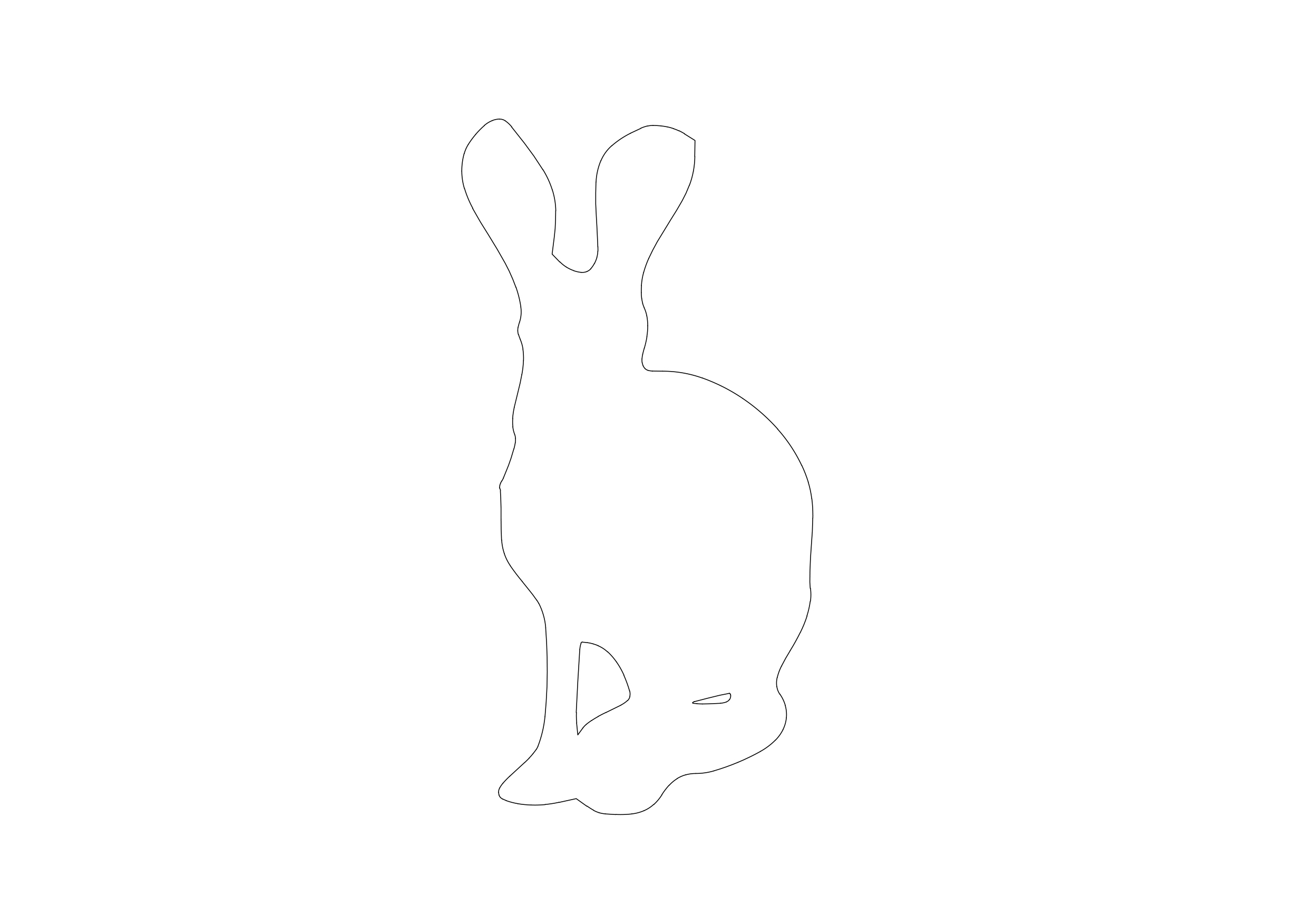 Free Rabbit CAD Block – DWG, DXF, PDF Format