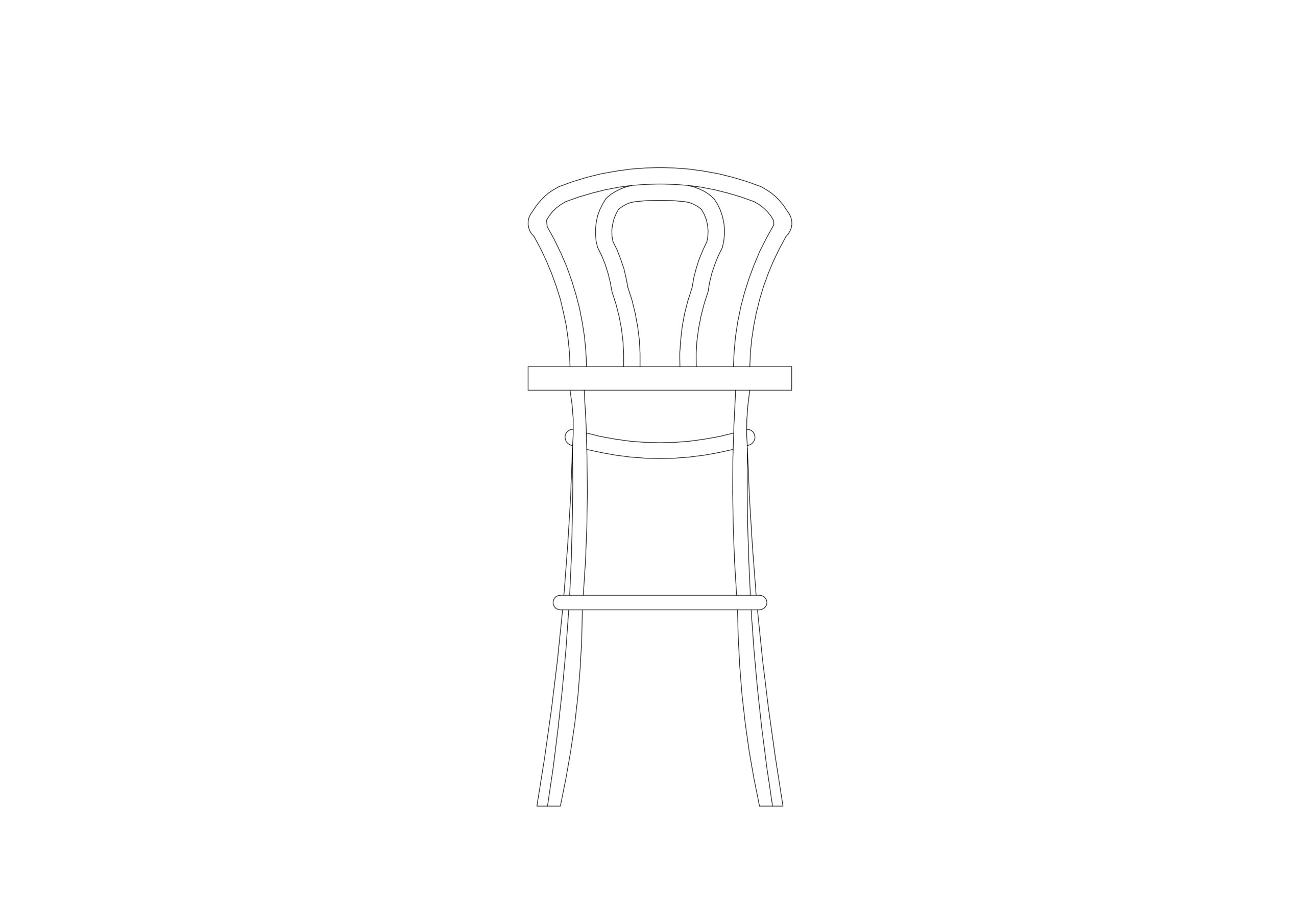 Free Stool elevation CAD Block – DWG, DXF, PDF Format