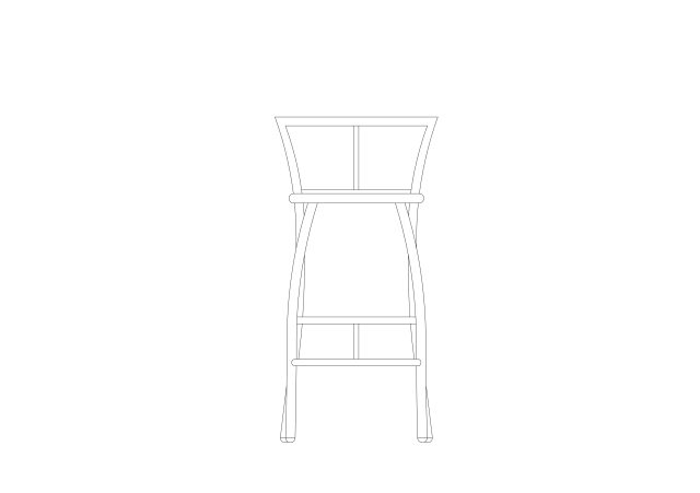 Free Stool elevation CAD Block – DWG, DXF, PDF Format