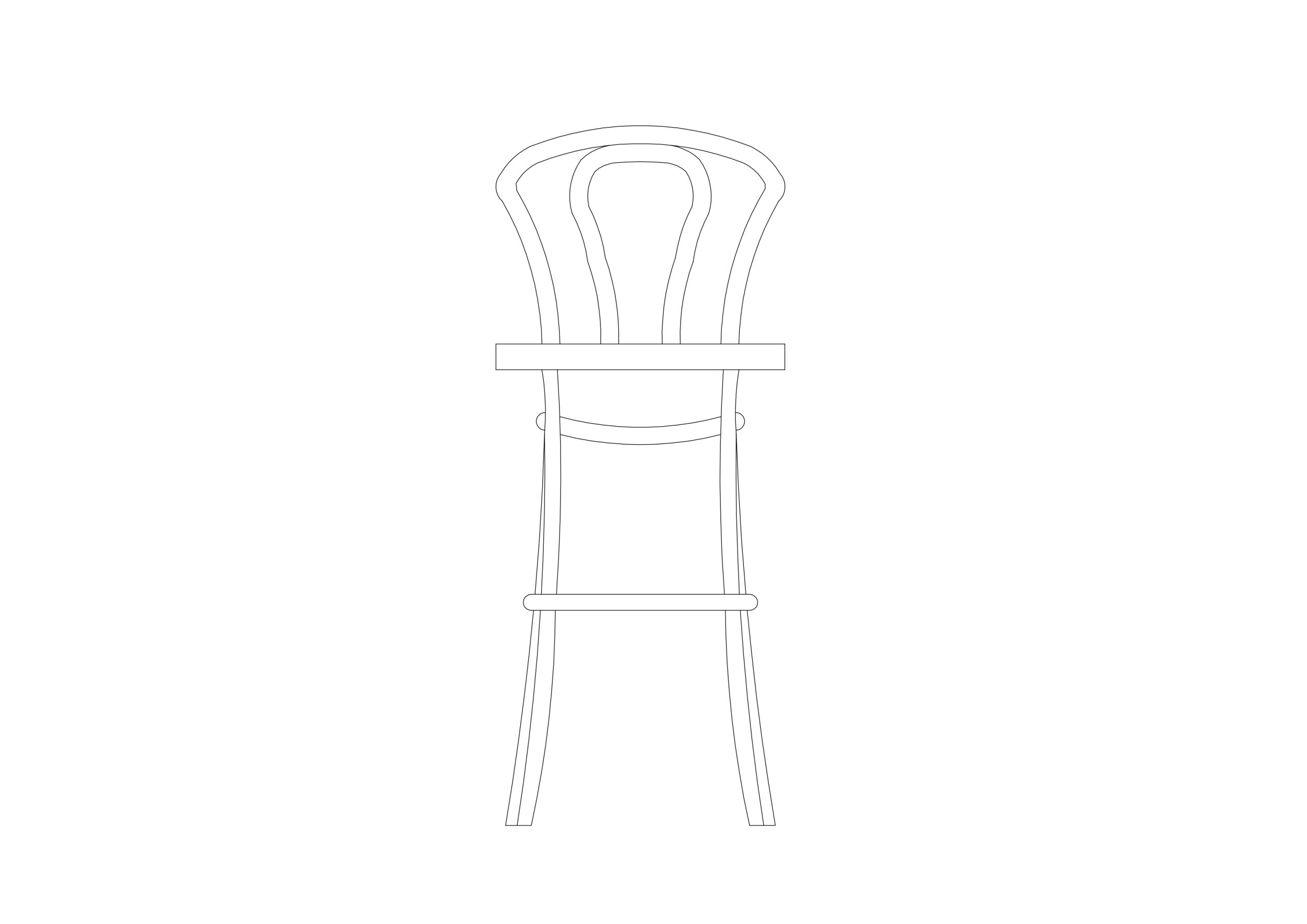 Free Stool elevation CAD Block – DWG, DXF, PDF Format