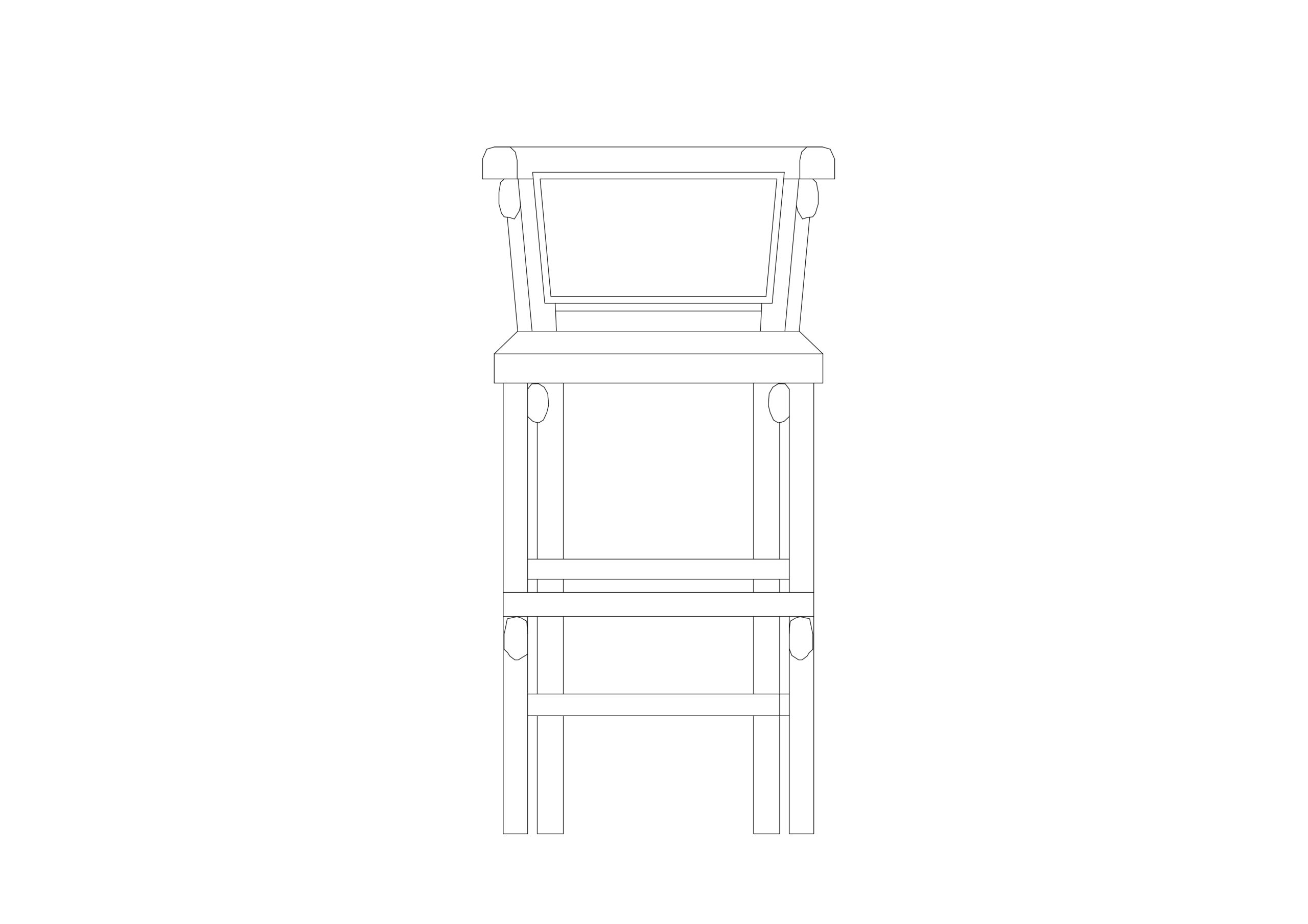 Free Stool elevation CAD Block – DWG, DXF, PDF Format