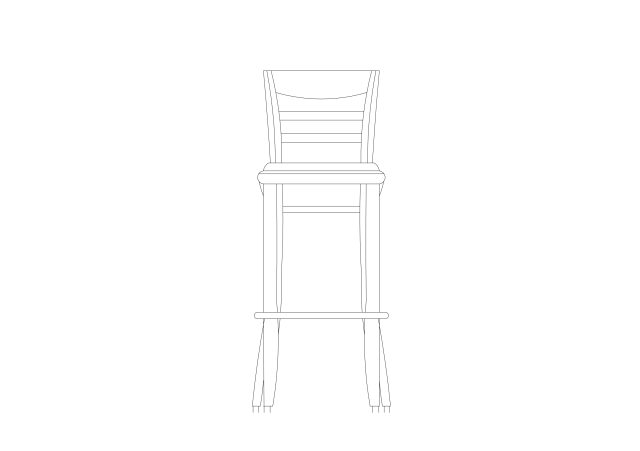 Free Stool elevation CAD Block – DWG, DXF, PDF Format