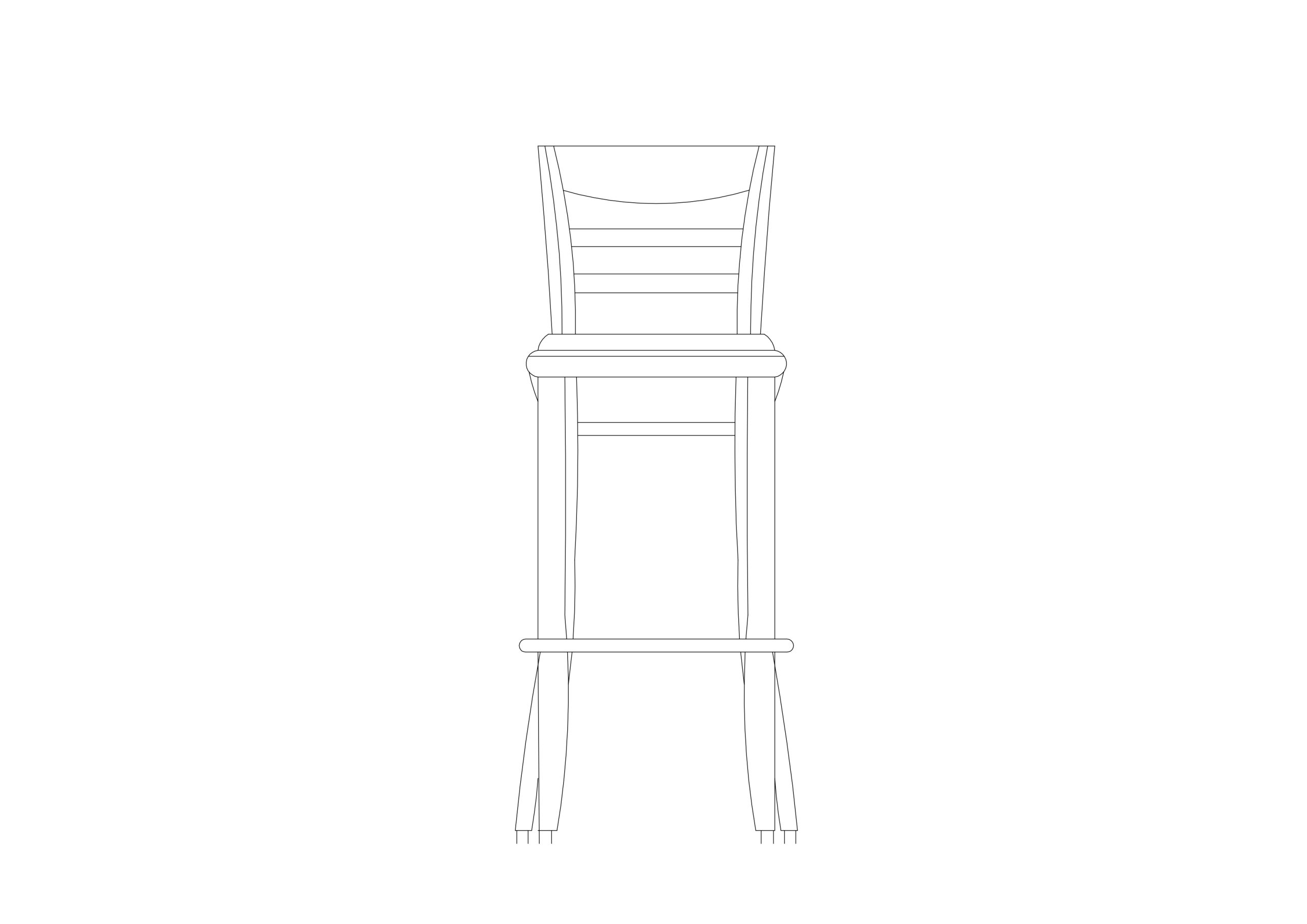 Free Stool elevation CAD Block – DWG, DXF, PDF Format