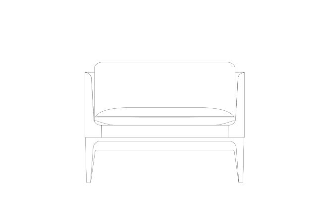 Free Chair Elevation CAD Block – DWG, DXF, PDF Format
