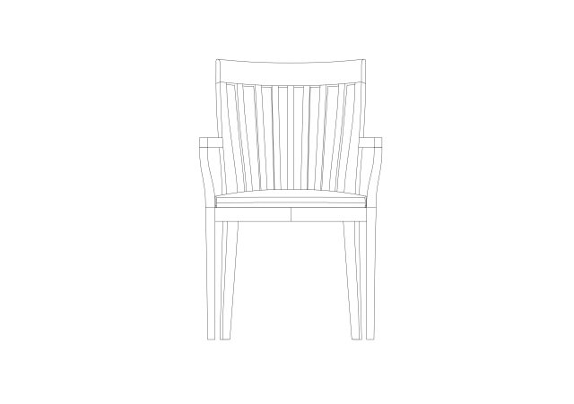 Free Chair Elevation CAD Block – DWG, DXF, PDF Format