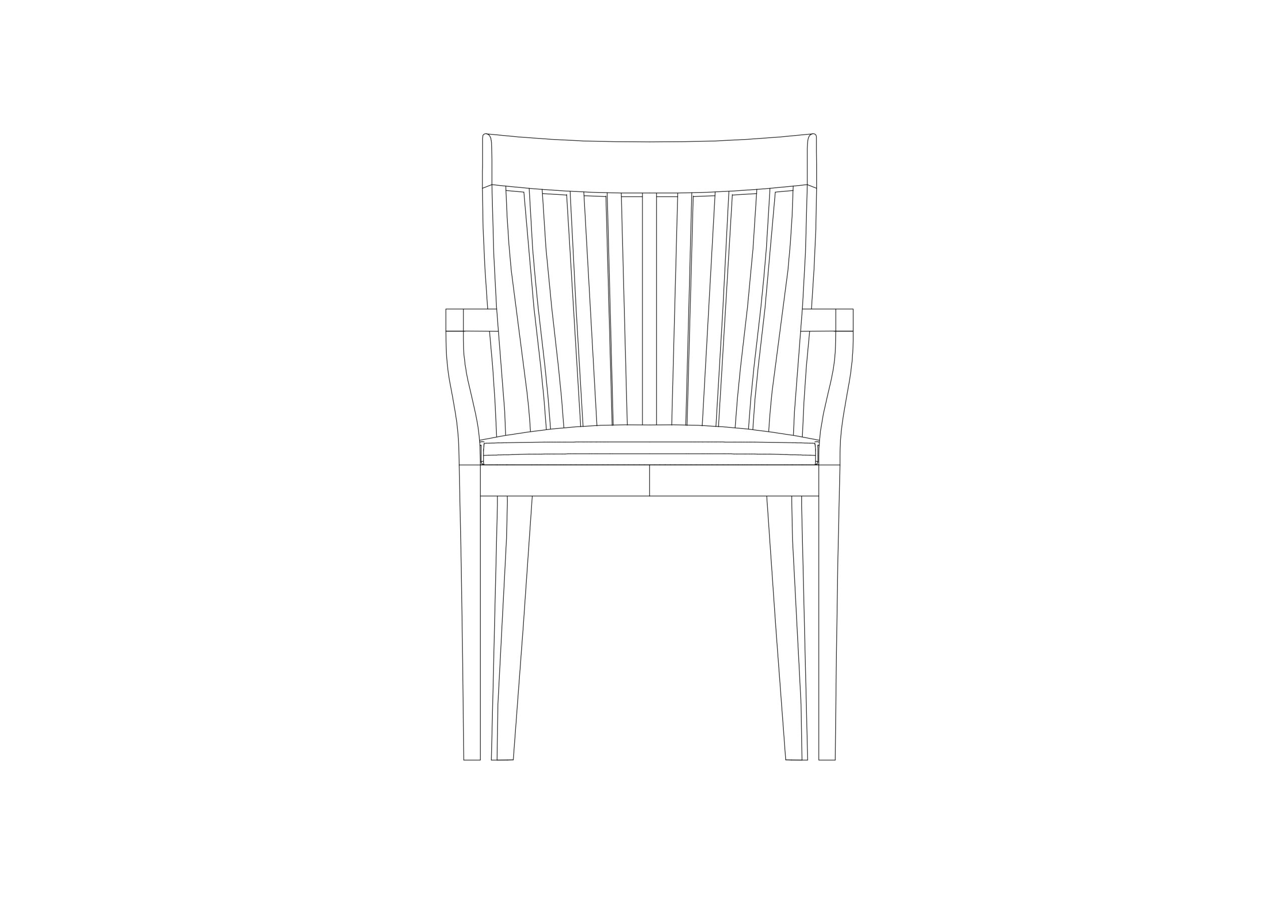 Free Chair Elevation CAD Block – DWG, DXF, PDF Format