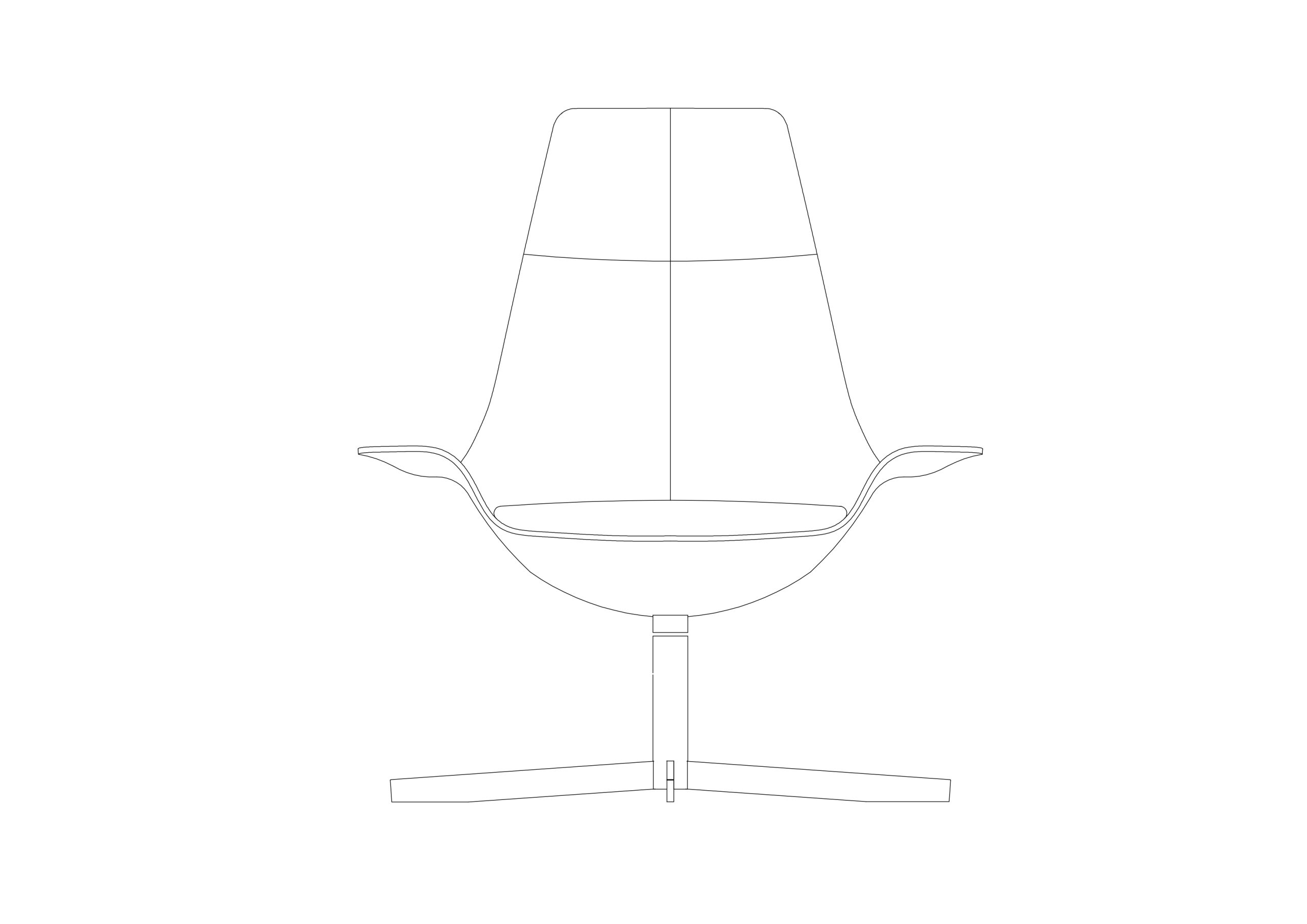 Free Chair Elevation CAD Block – DWG, DXF, PDF Format