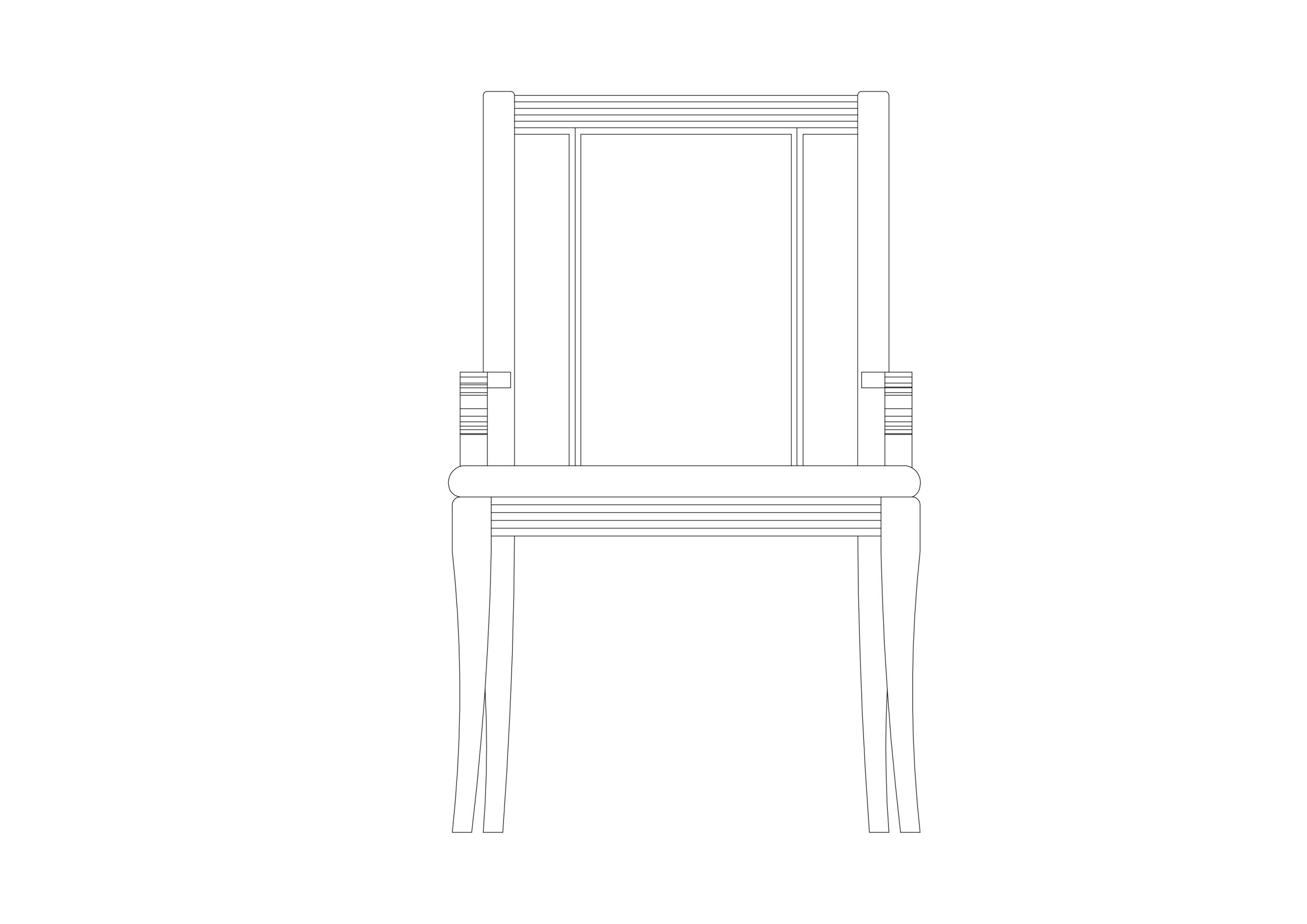 Free Chair Elevation CAD Block – DWG, DXF, PDF Format