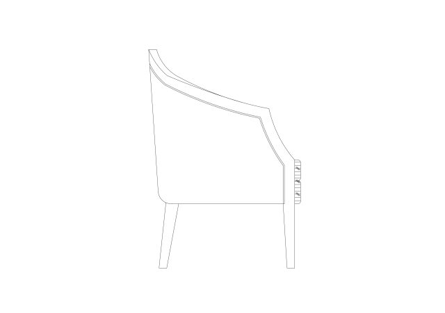Free Chair Elevation CAD Block – DWG, DXF, PDF Format