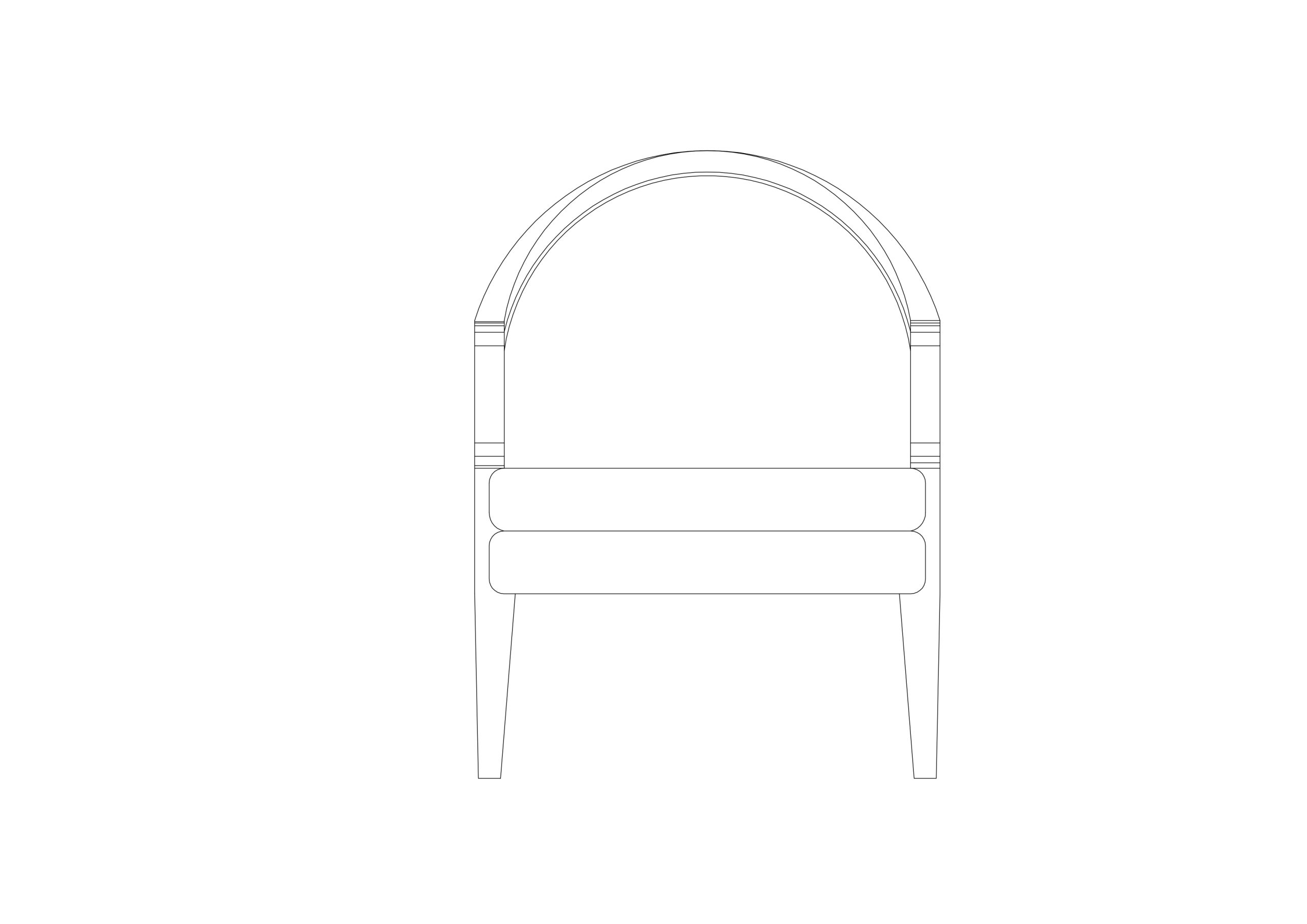 Free Chair Elevation CAD Block – DWG, DXF, PDF Format