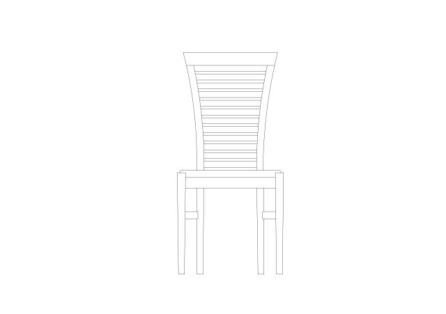 Free Chair Elevation CAD Block – DWG, DXF, PDF Format