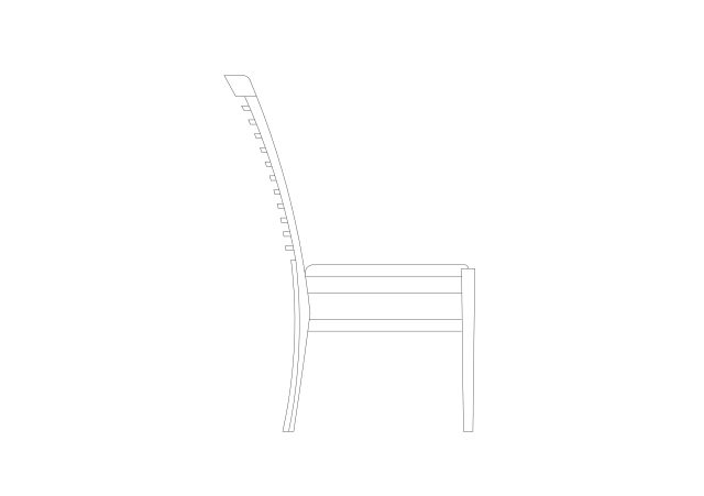 Free Chair Elevation CAD Block – DWG, DXF, PDF Format