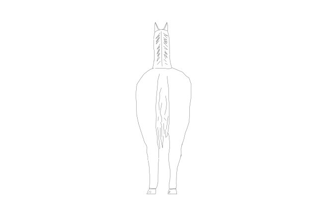Free Horse CAD Block – DWG, DXF, PDF Format