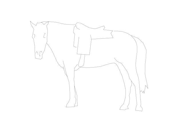 Free Horse CAD Block – DWG, DXF, PDF Format
