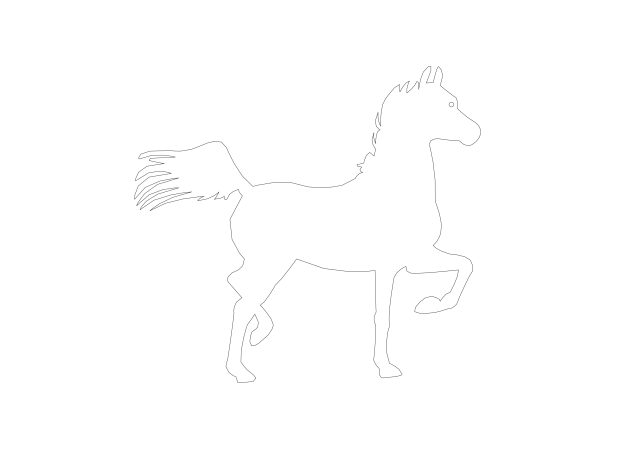 Free Horse CAD Block – DWG, DXF, PDF Format
