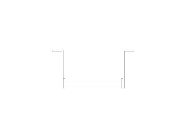 Free Wall-Mounted Outdoor Ladder CAD Block