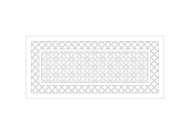 Free Star Geometric Mashrabiya Pattern CAD Block