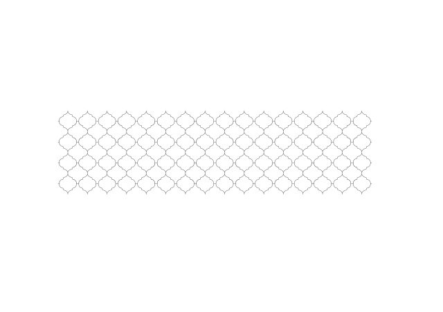 Free Hexagonal Mashrabiya Pattern CAD Block