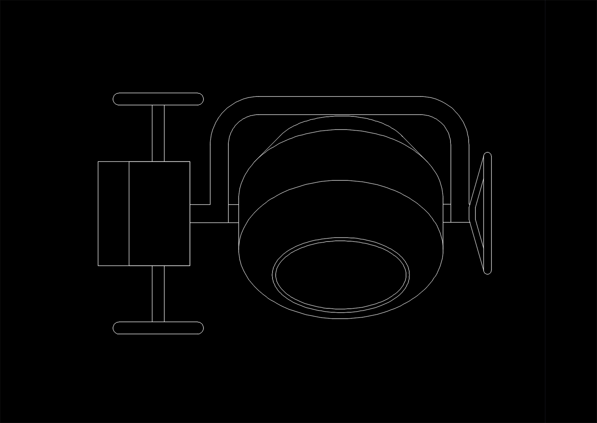 Free Concrete Mixer CAD Block – Construction Site Top View