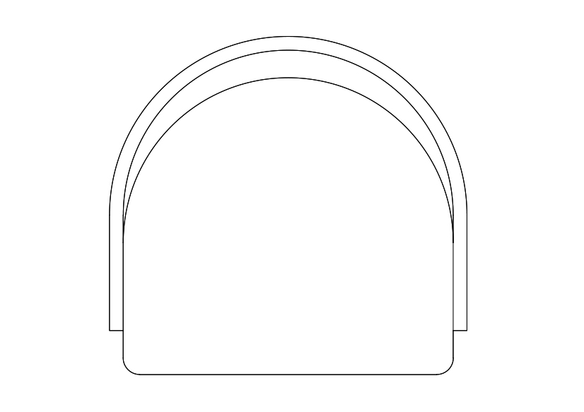 Free Chair top view CAD Block – DWG, DXF, PDF Format