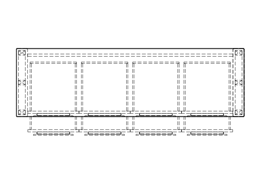 Free Chest of drawers top view CAD Block – DWG, DXF, PDF Format