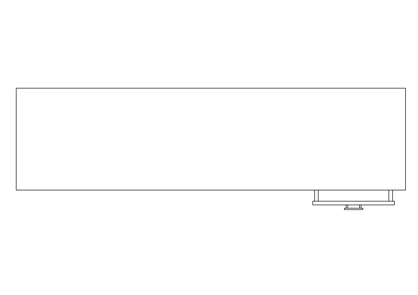 Free Chest of drawers top view CAD Block – DWG, DXF, PDF Format