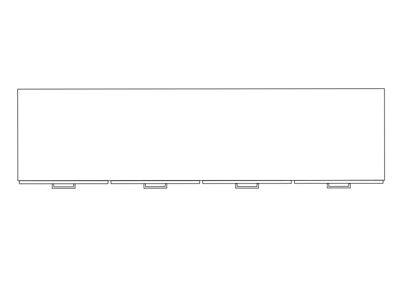 Free Chest of drawers top view CAD Block – DWG, DXF, PDF Format