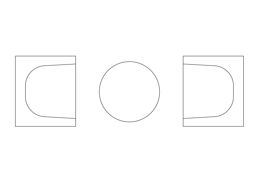 Free Armchairs & table set-up top view CAD Block – DWG, DXF, PDF Format