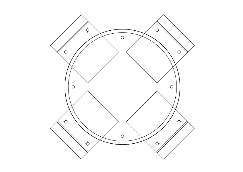 Free Chairs & Dining table set-up top view CAD Block – DWG, DXF, PDF Format
